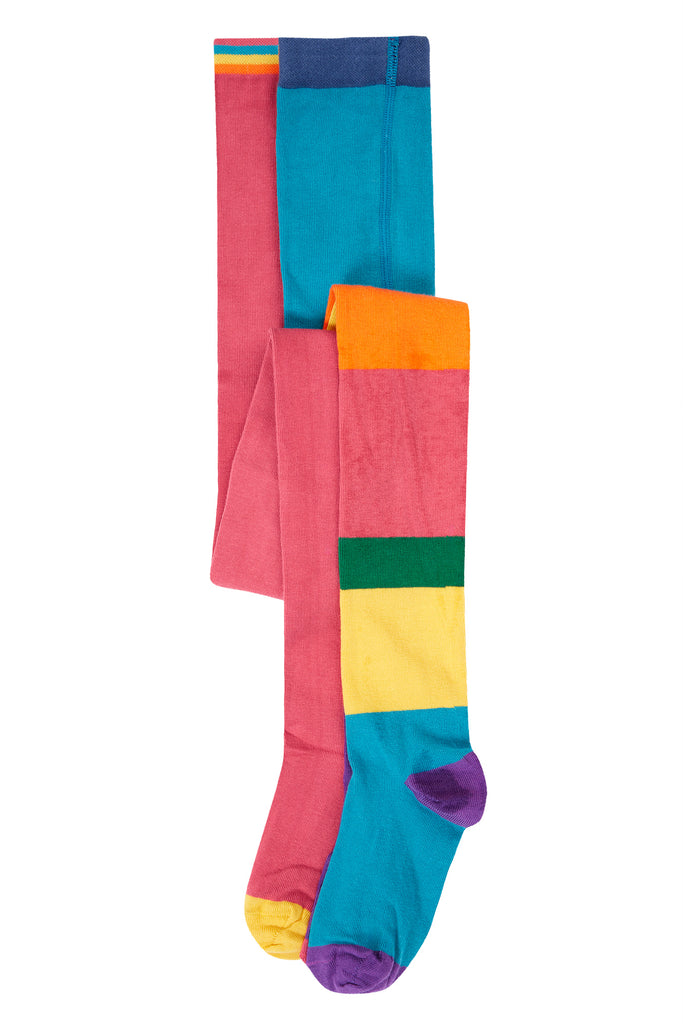 Frugi Norah 2pk Tights Hotchpotch