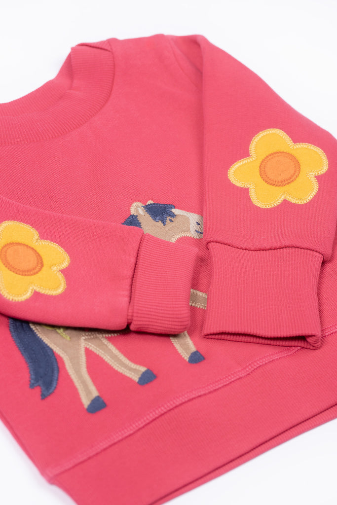 Frugi Easy On Jumper Horse/Rose