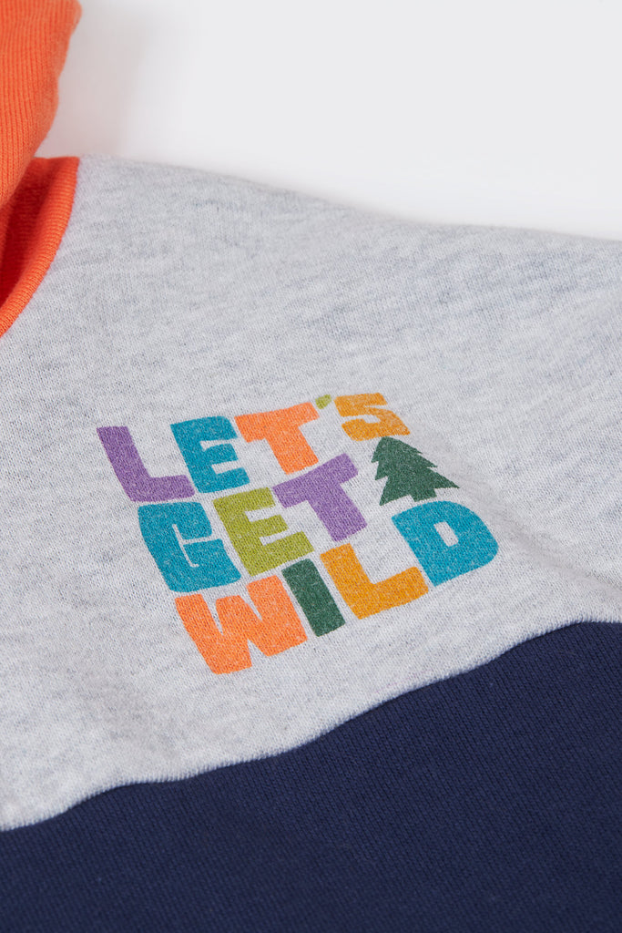 Frugi Ben Colour Block Hoodie