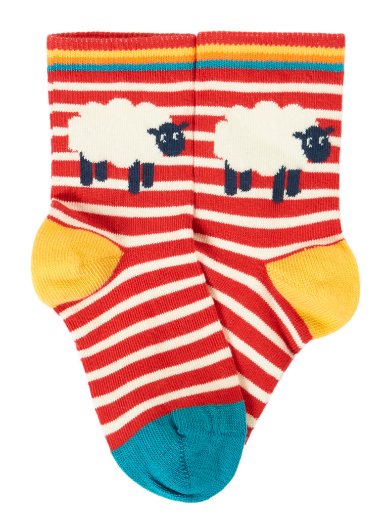 Frugi Little Socks Tractor Mult