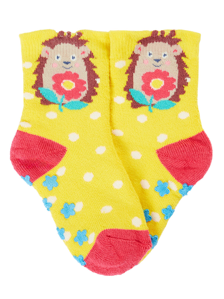 Frugi Grippy Socks Hedgehog Multi