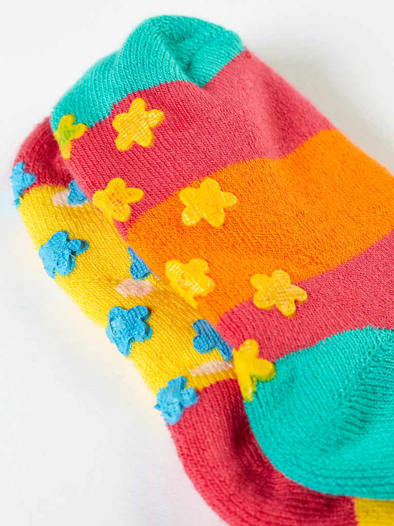 Frugi Grippy Socks Hedgehog Multi