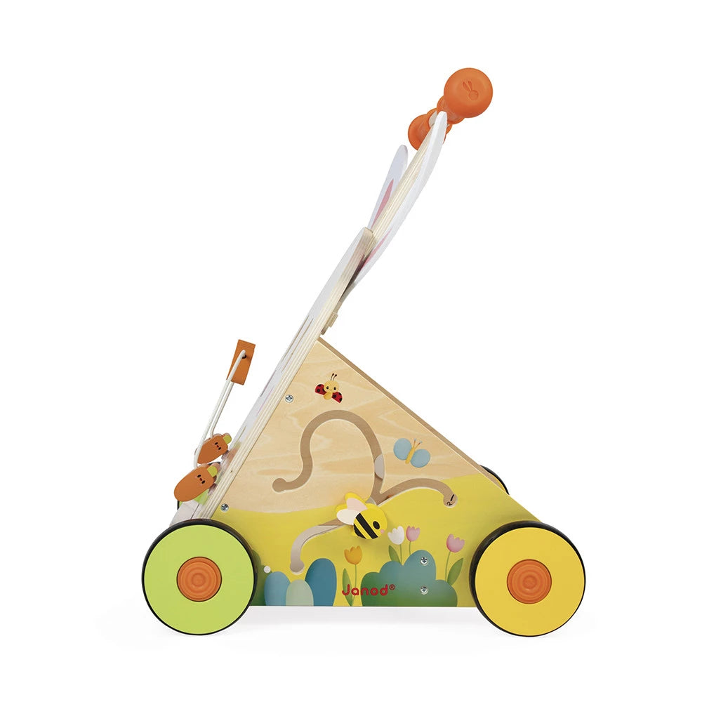 Wooden Rabbit Multi-Activity Cart