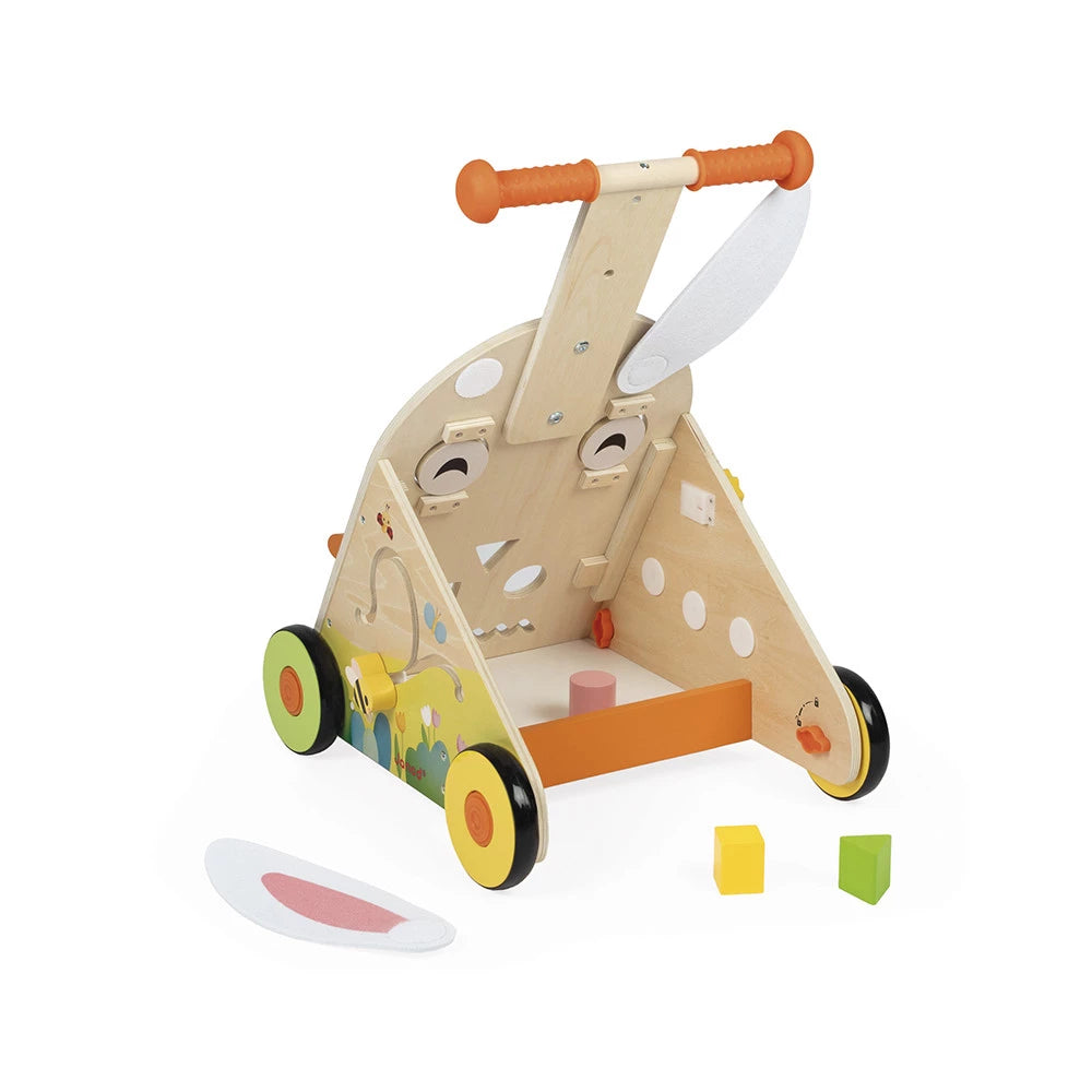 Wooden Rabbit Multi-Activity Cart