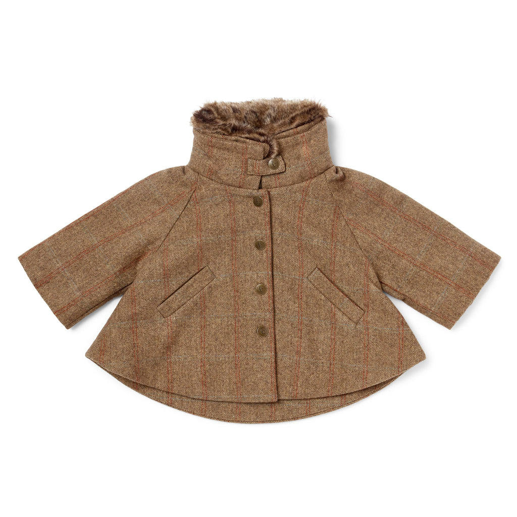 Eleanor Charles Cape Style Tweed Jacket