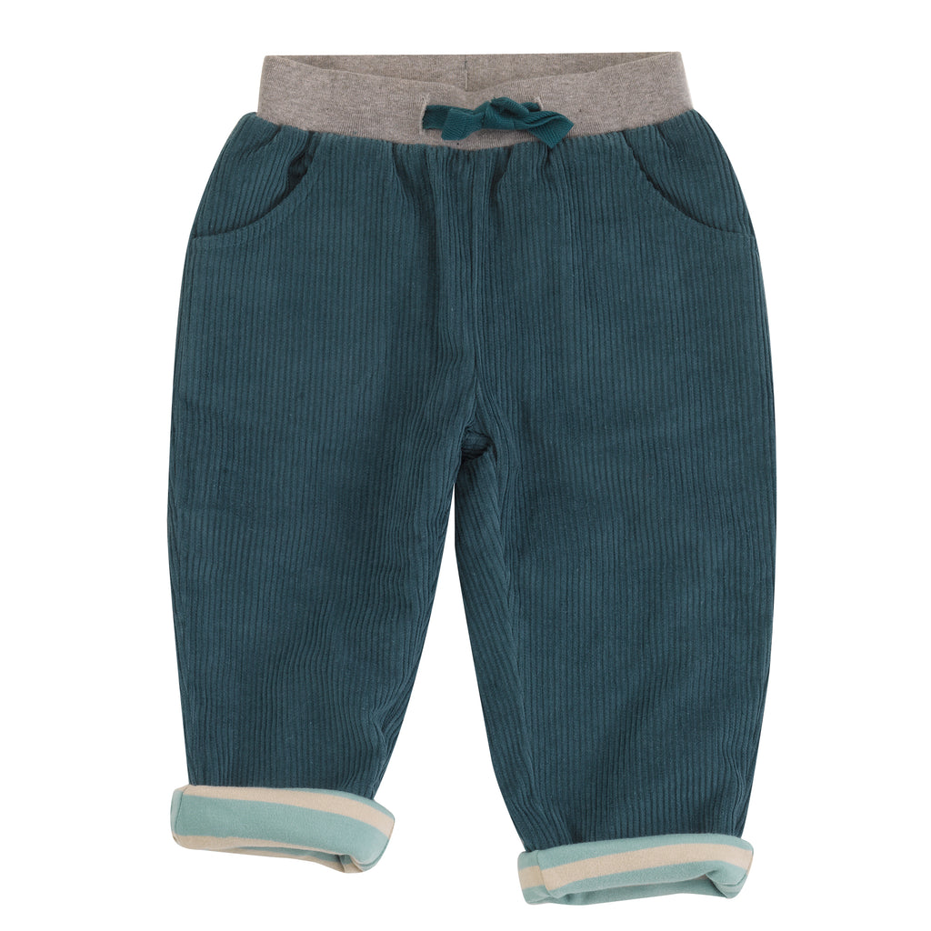 Pigeon Organics Lined Cord Trousers - Teal