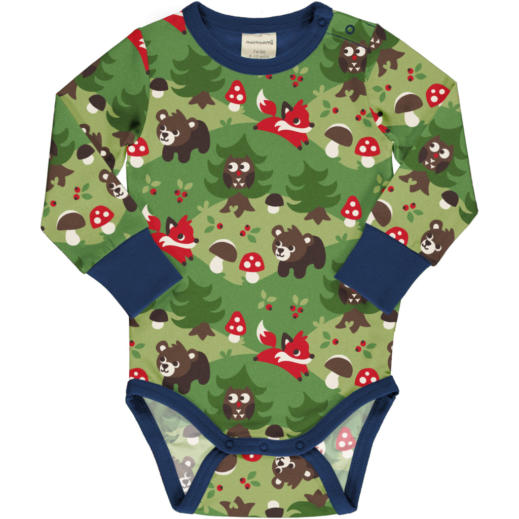 Maxomorra LS Bodysuit Forest