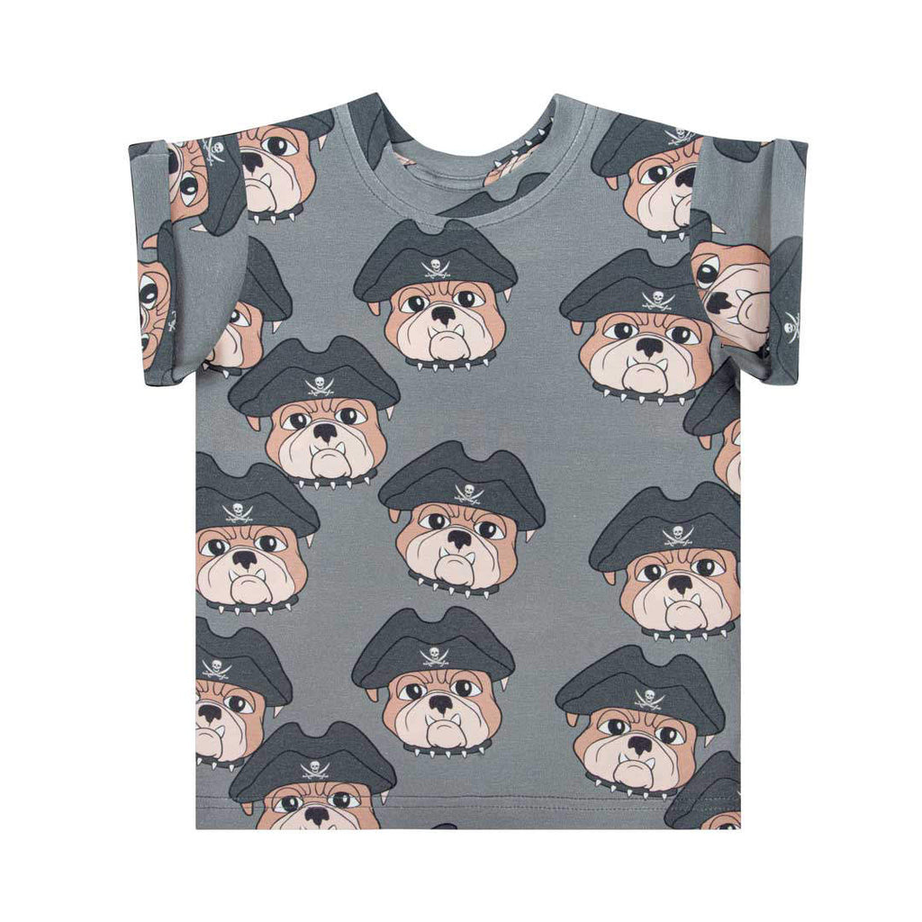 Dear Sophie T-shirt Dog the Pirate Graphite