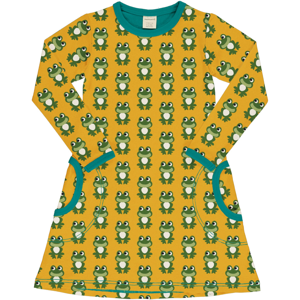 Maxomorra Dress LS Frog