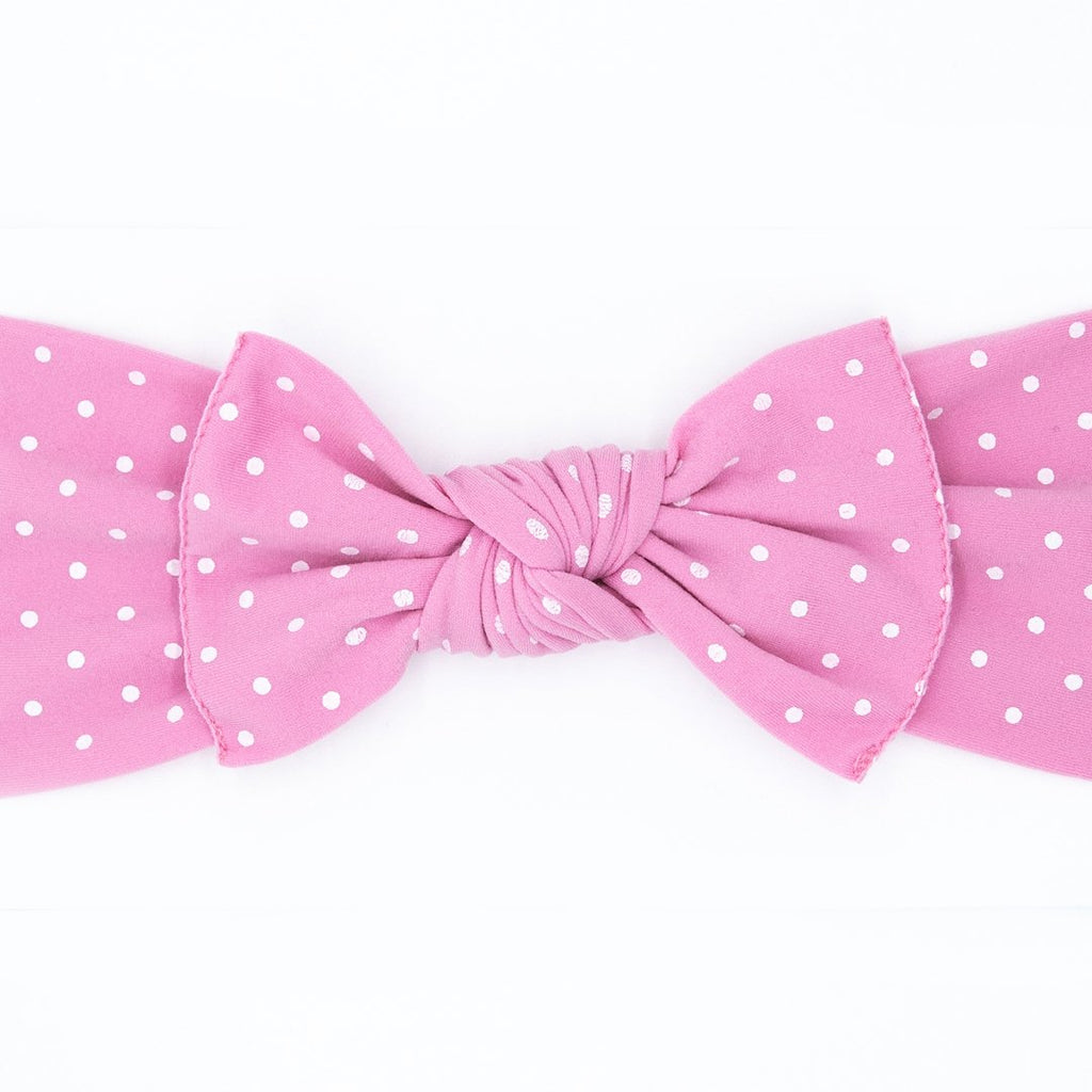 Little Bow Pip Pink teeny dot pippa bow small