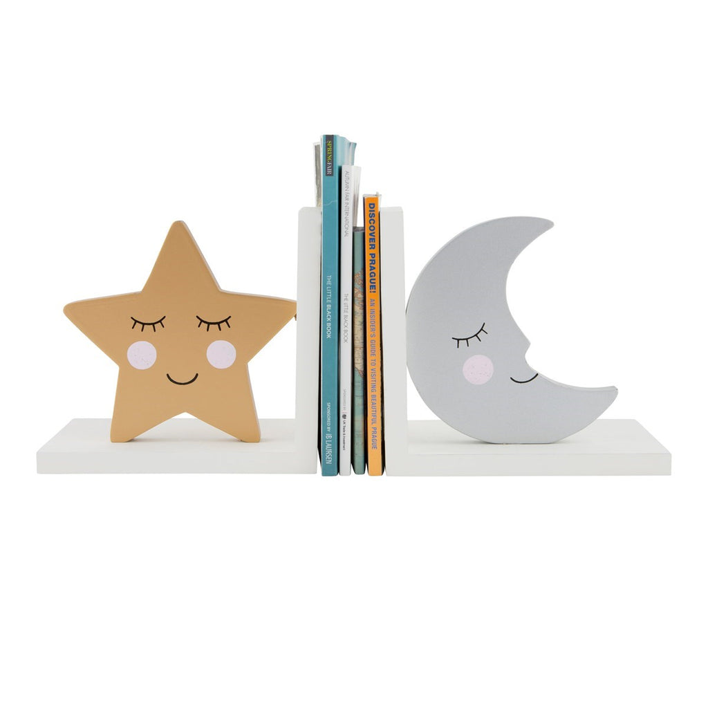 Sass and Belle Sweet Dreams Star & Moon Bookends