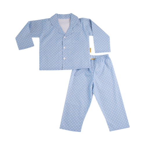 BabyBoo Blue small stars pyjama set