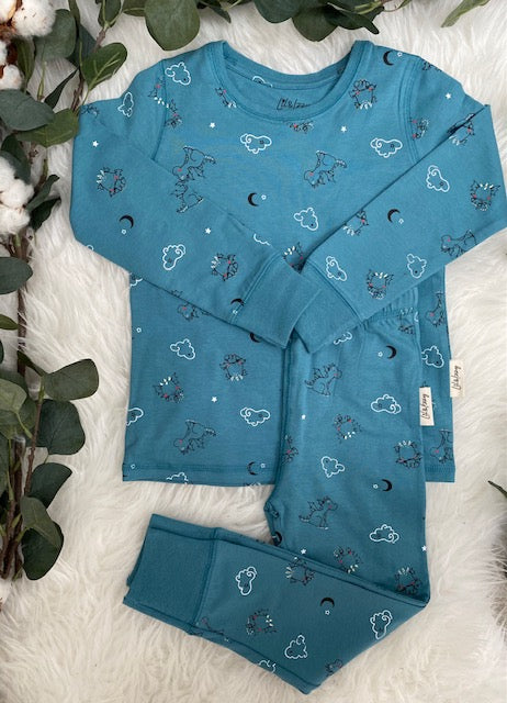 Lil & Izzy Pyjama set LS  Dragon