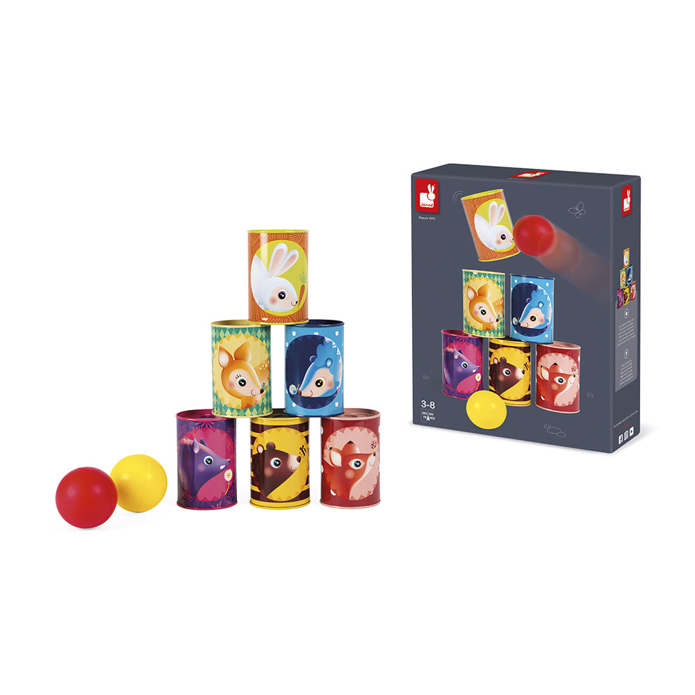 Janod Forest Tumbling Cans