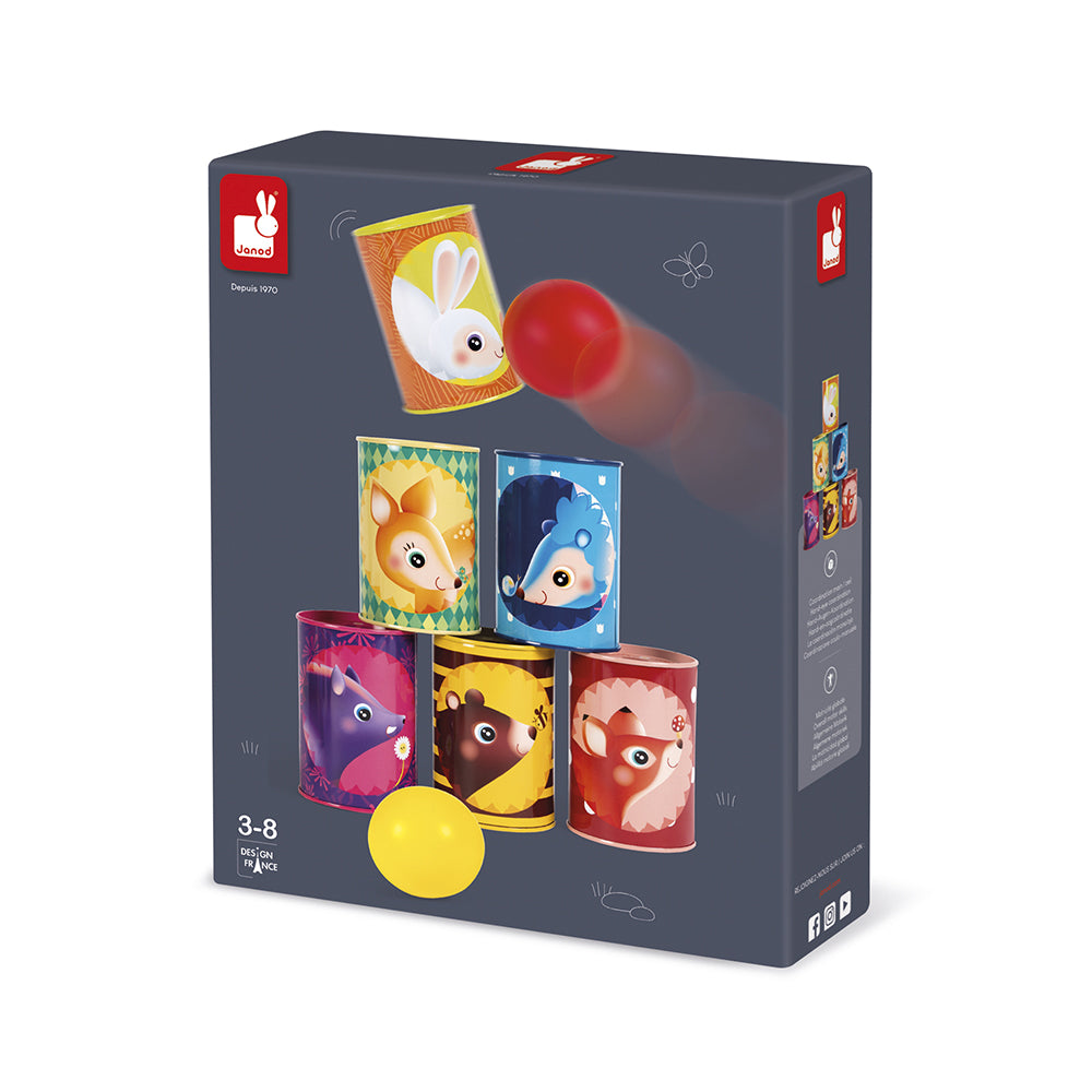 Janod Forest Tumbling Cans