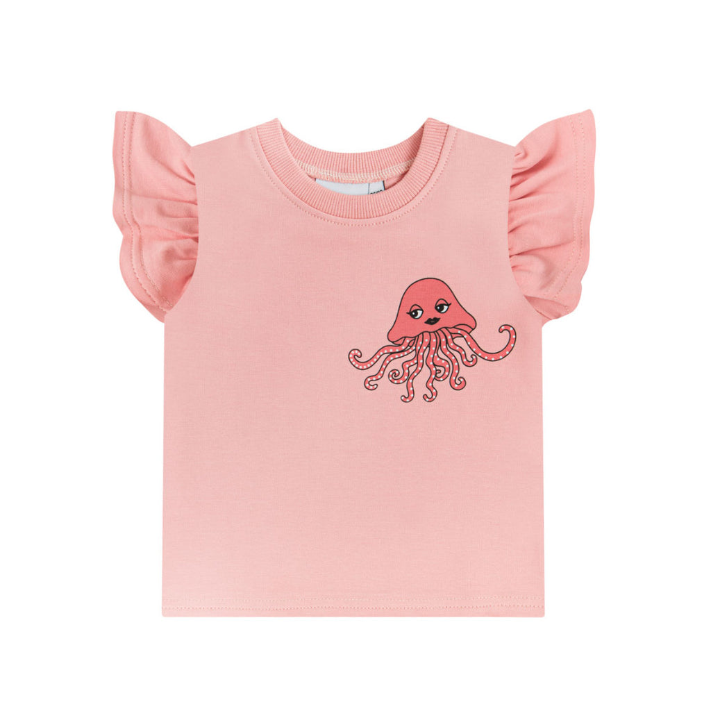 Dear Sophie Frilled Tank Jellyfish Baby Pink
