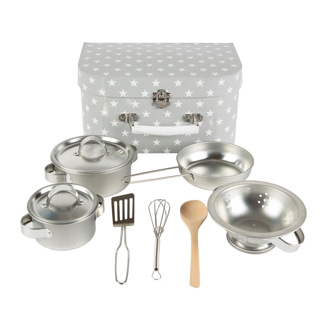 Sass and Belle Grey Stars Play Cooking Set