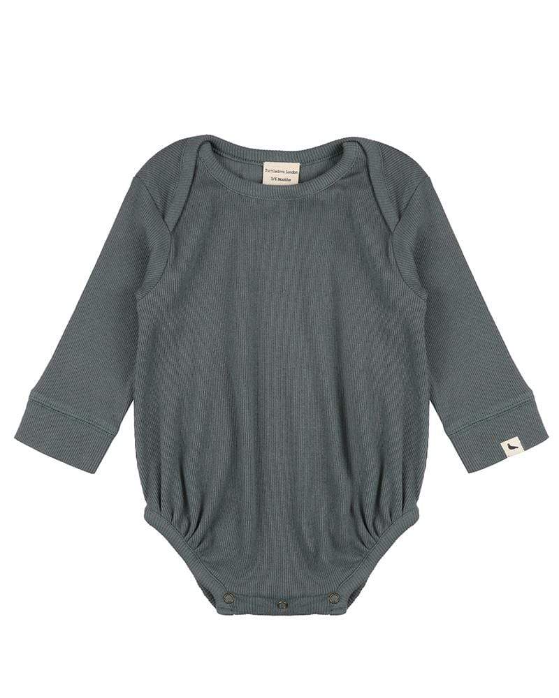 Turtledove London Rib Bodysuit Steel