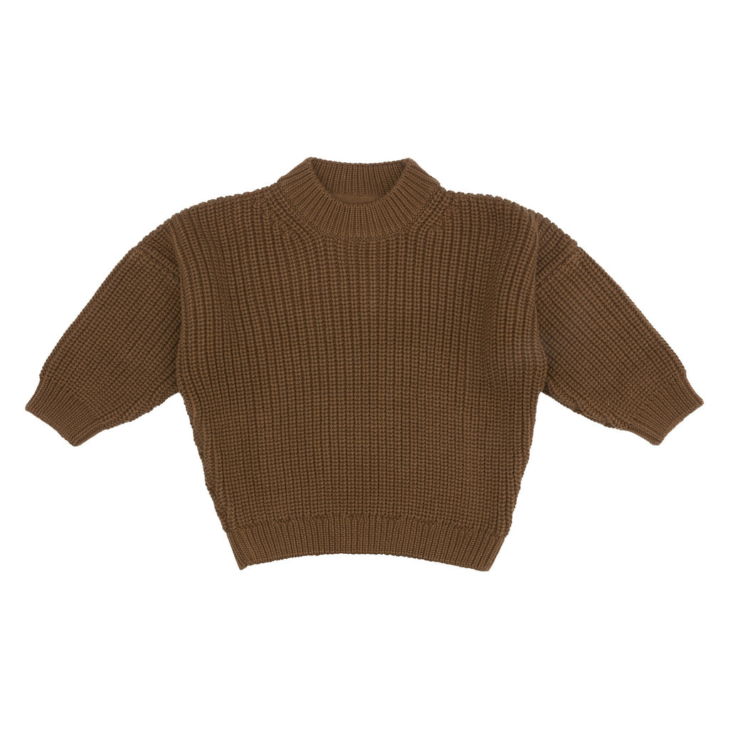 Kidwild Organic Chunky Knit Sweater Toffee