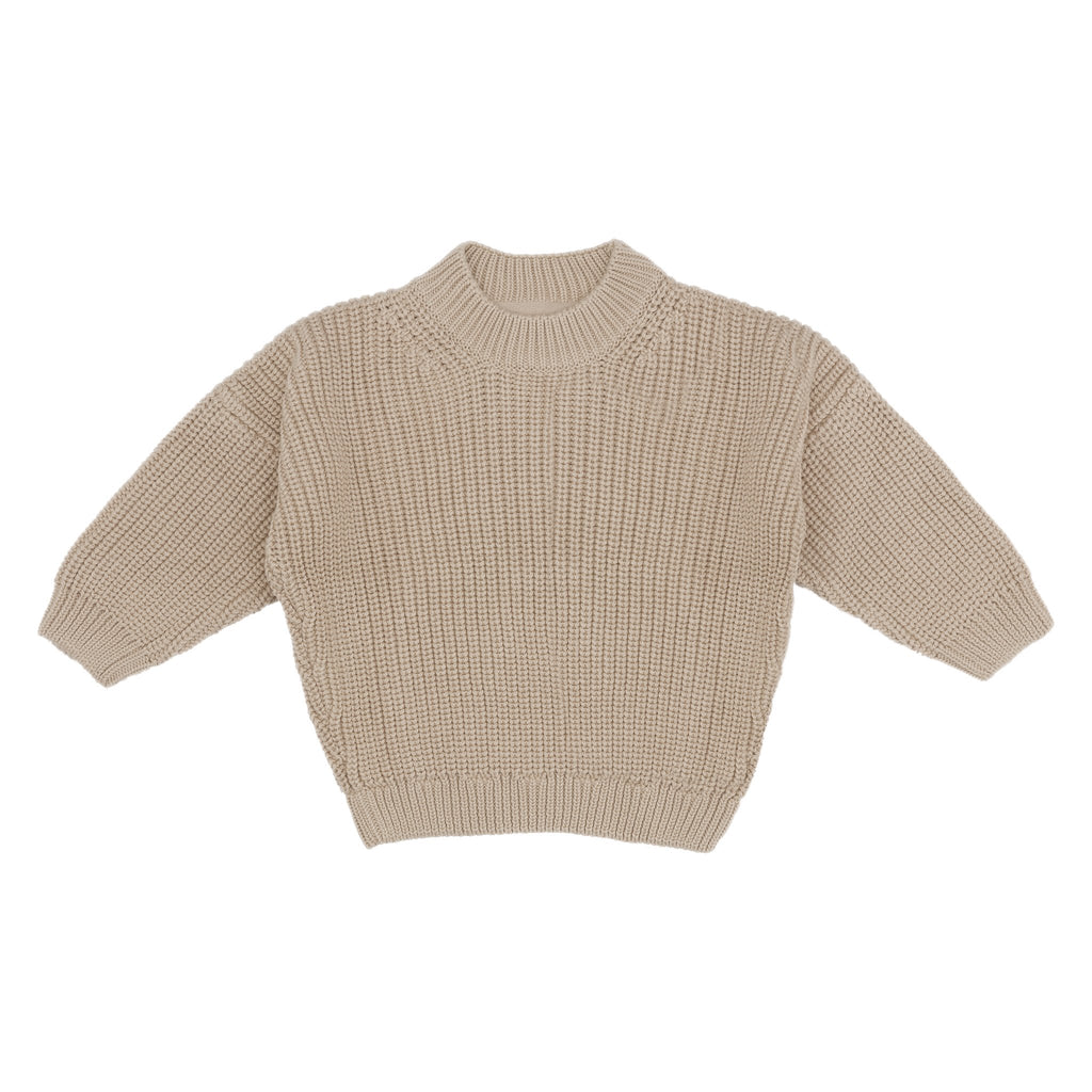 Kidwild Organic Chunky Knit Sweater Almond