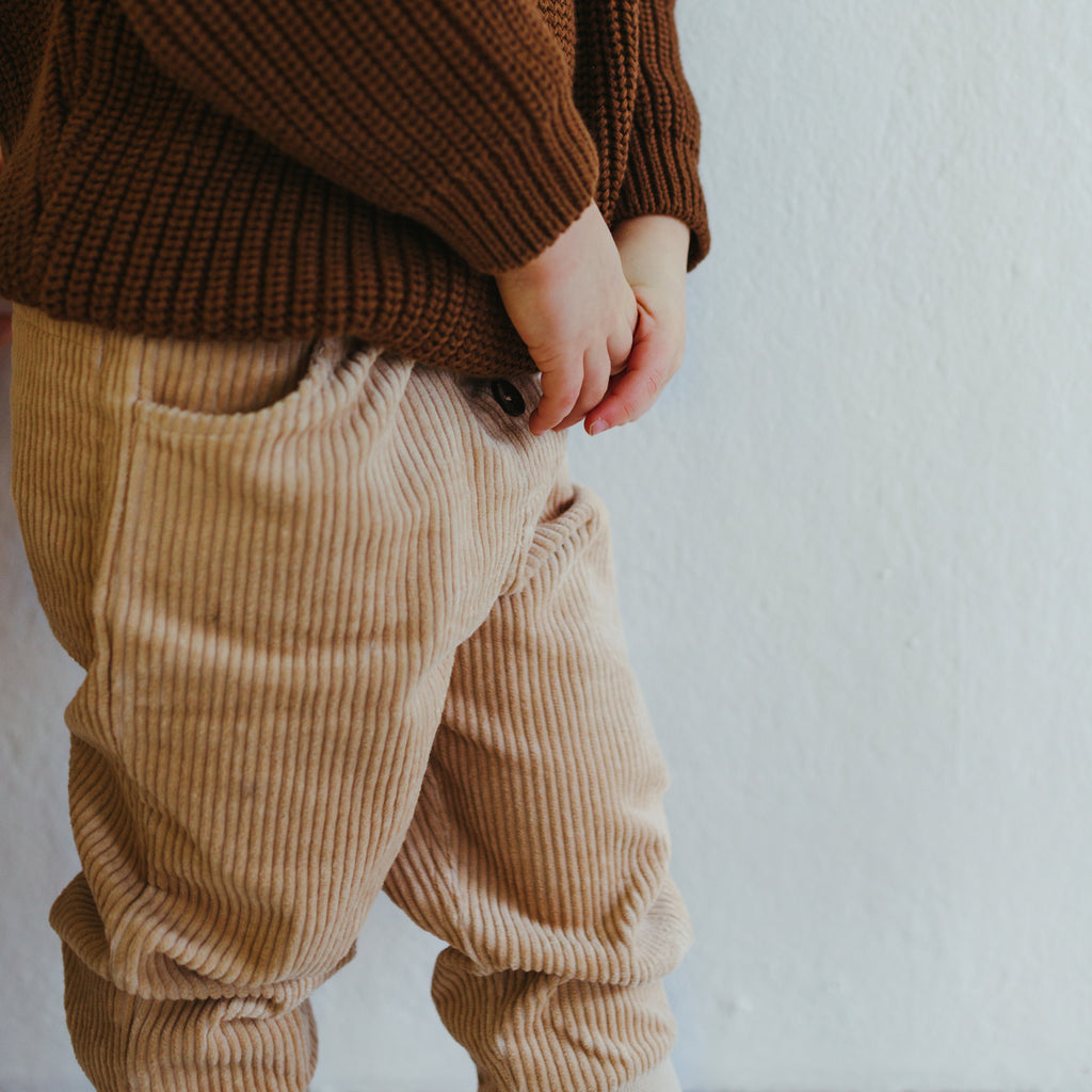 Kidwild Organic Corduroy Pants Almond