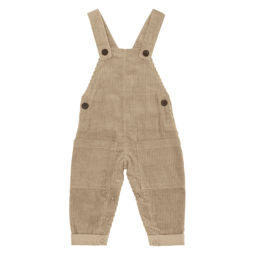 Kidwild Organic Corduroy Overalls Almond