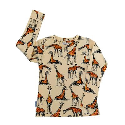 Fauna Kids Long Sleeve Tee shirt Top Giraffe