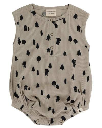 Turtledove London Forest Bear Bubble Romper