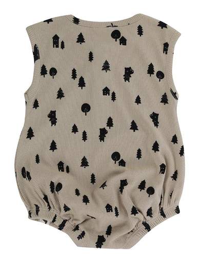 Turtledove London Forest Bear Bubble Romper