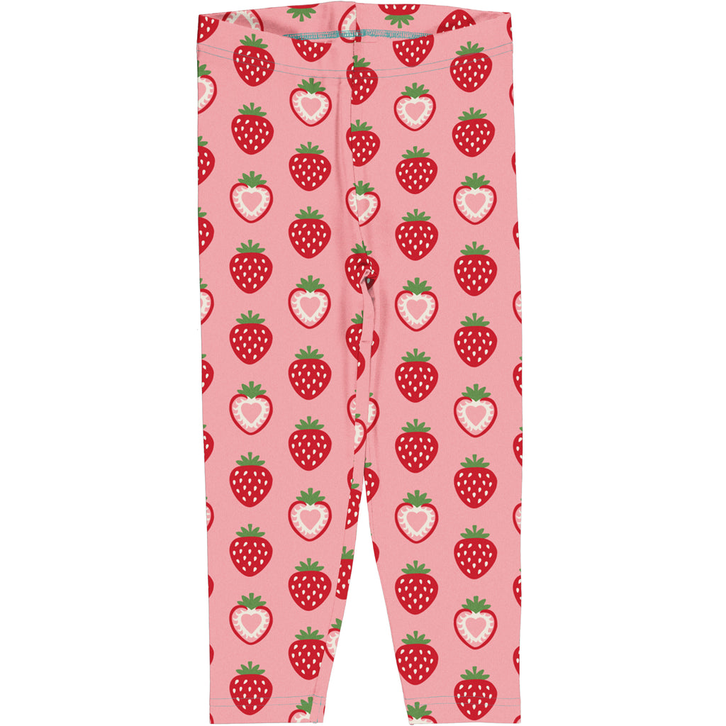 Maxomorra Leggings Cropped Strawberry