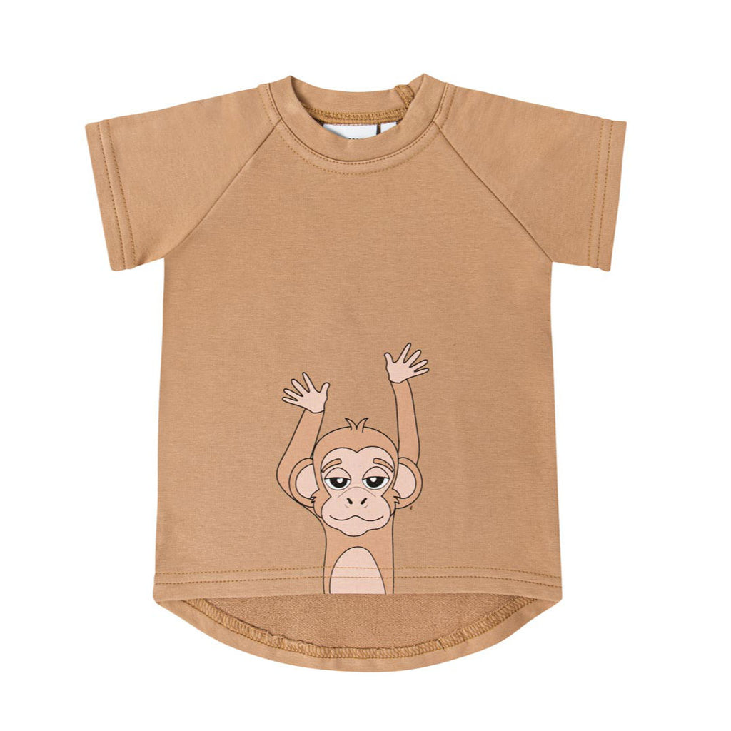 Dear Sophie T-shirt Monkey Cramel