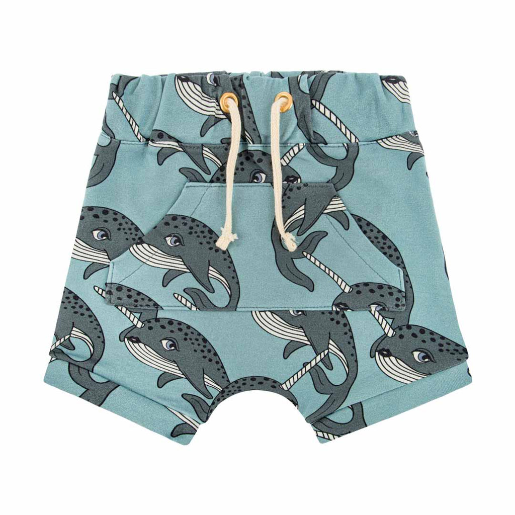 Dear Sophie Narwhal Blue Shorts