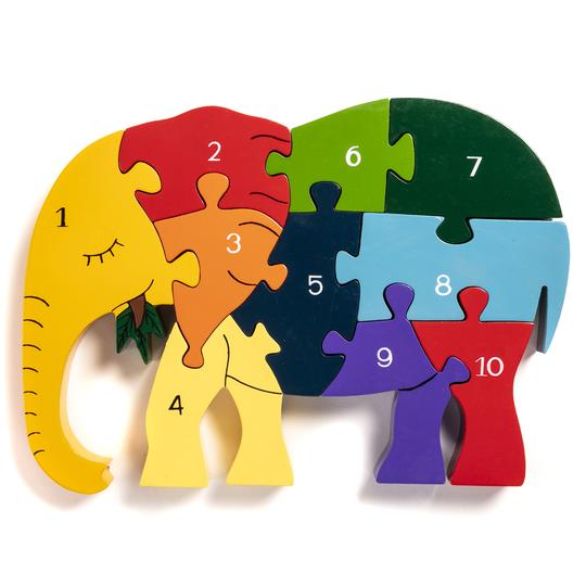 Elephant Number Jigsaw