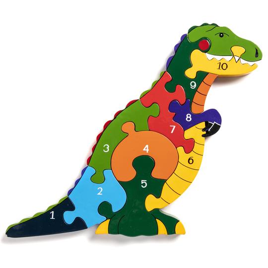 T-Rex Number Jigsaw