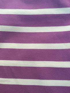 Long Sleeve Breton stripe Purple Pumice