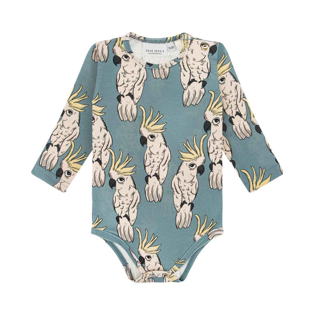 Parrot Ecru Long Sleeve Bodysuit