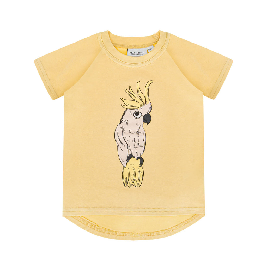 Parrot Ecru Pale Yellow T-Shirt