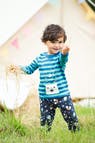 Frugi Snuggle Crawlers Indigo Look at the Stars