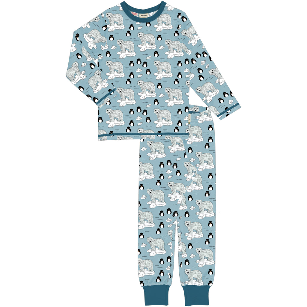 Meyadey Long Sleeve Pyjama Set Floating Bear