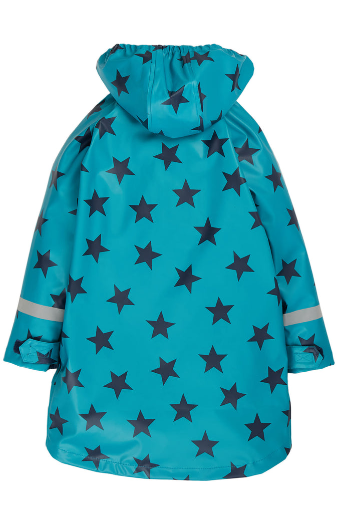 Frugi Rainy Days Coat Camper Blue Star