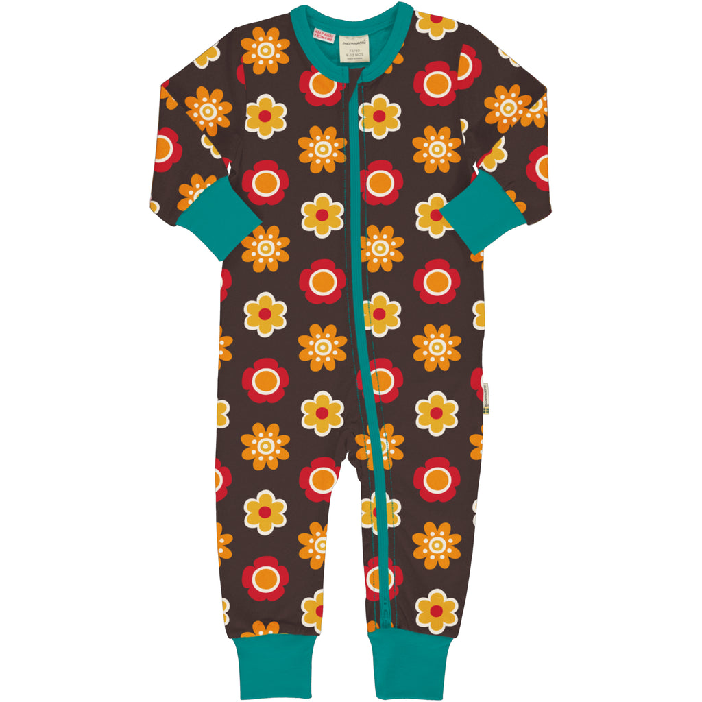 Maxomorra Rompersuit LS Flower