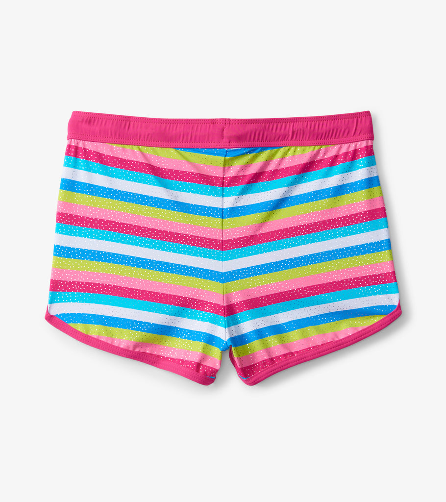 Hatley Rainbow Stripes Swim Shorts