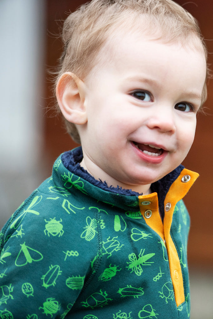 Frugi Snuggle Fleece Creepy Crawlies