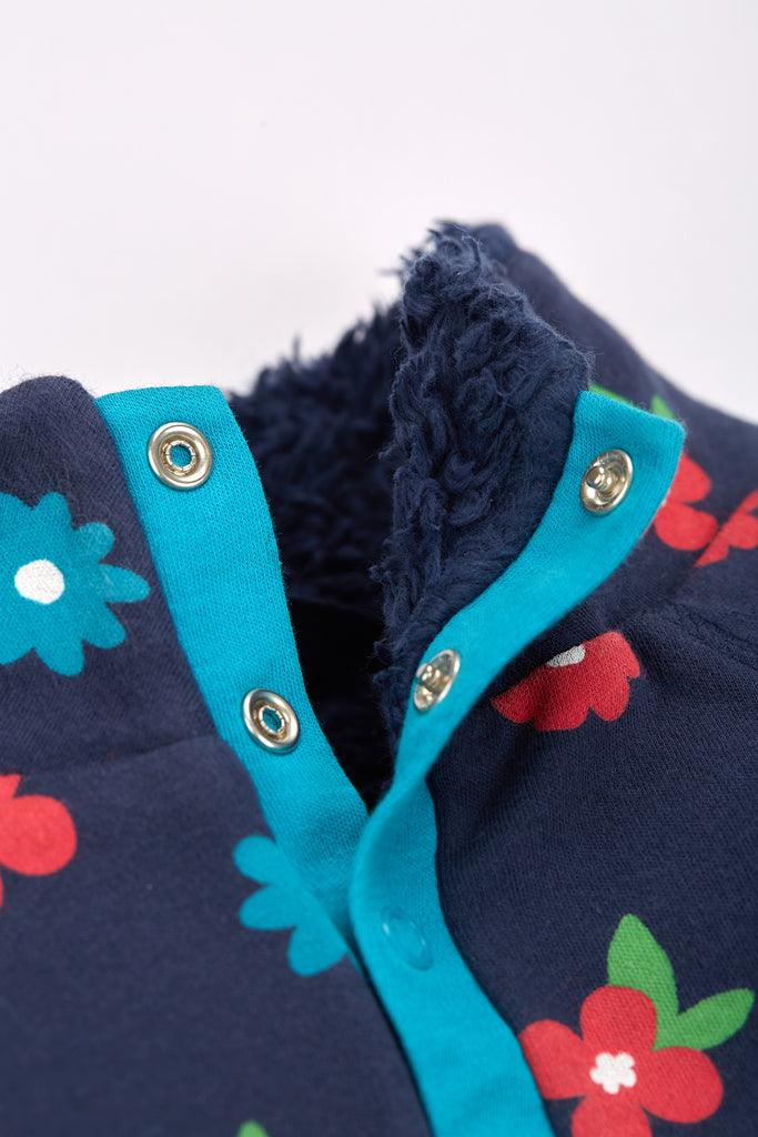 Frugi Snuggle Fleece Indigo Bloom