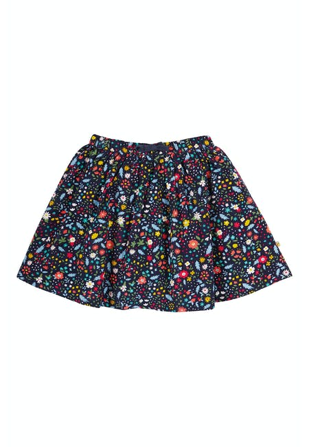 Frugi Lizzie Cord Skirt, Mountainside Floral