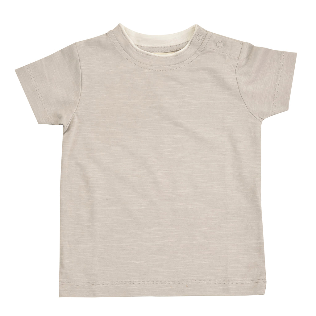 Short sleeve T-shirt (slub) Pebble