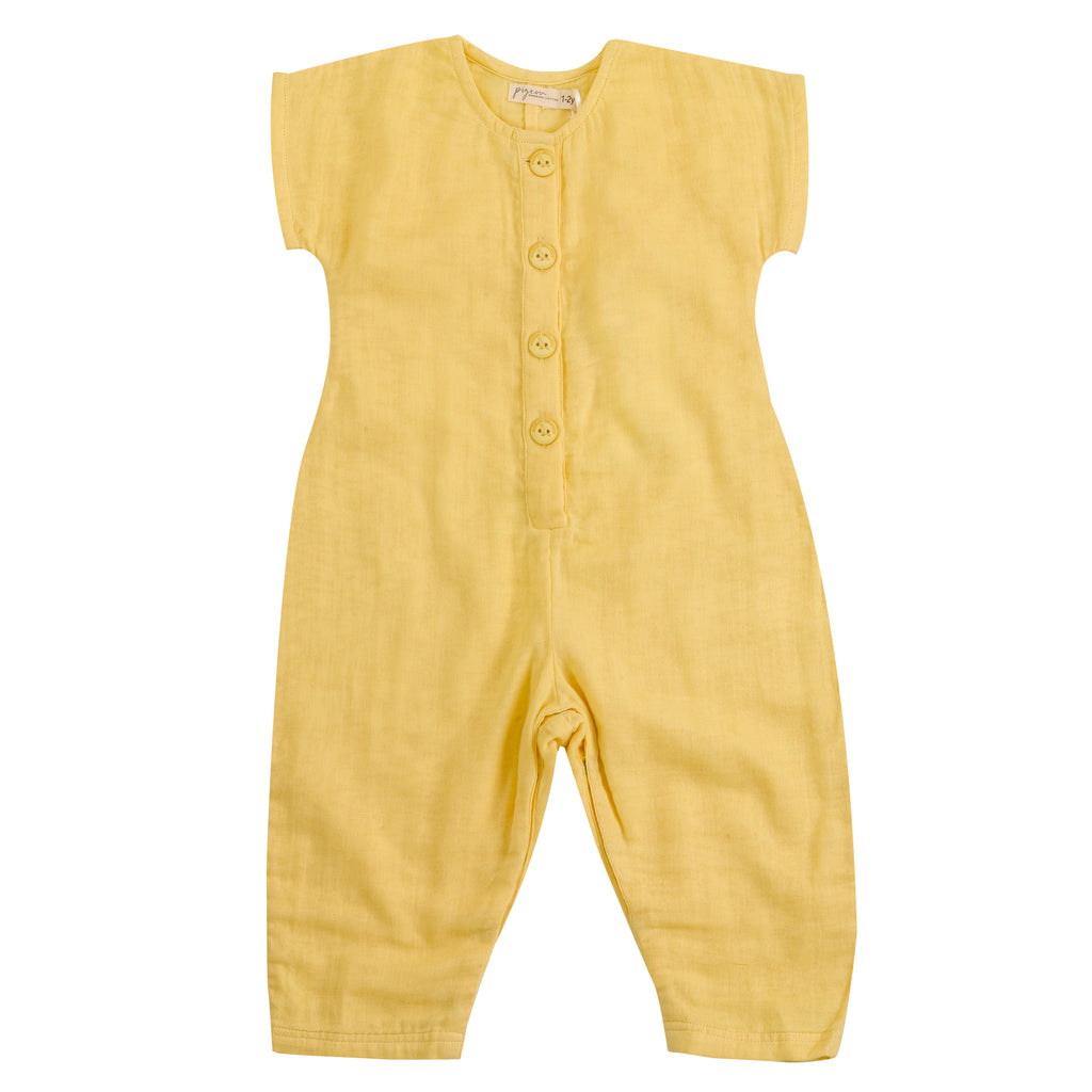 Pigeon Organics Jumpsuit muslin Yellow