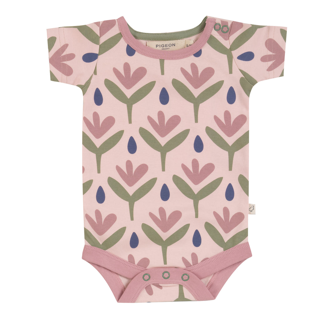 Pigeon Organics Summer Body Floral Pink