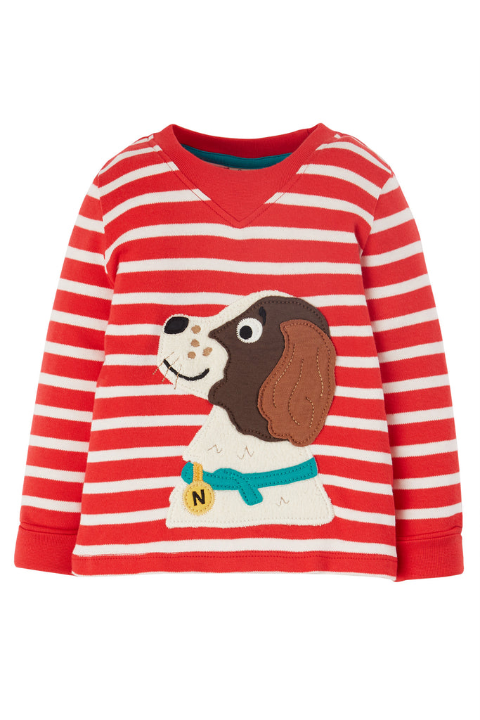 Frugi Easy On Top True Red Stripe Dog