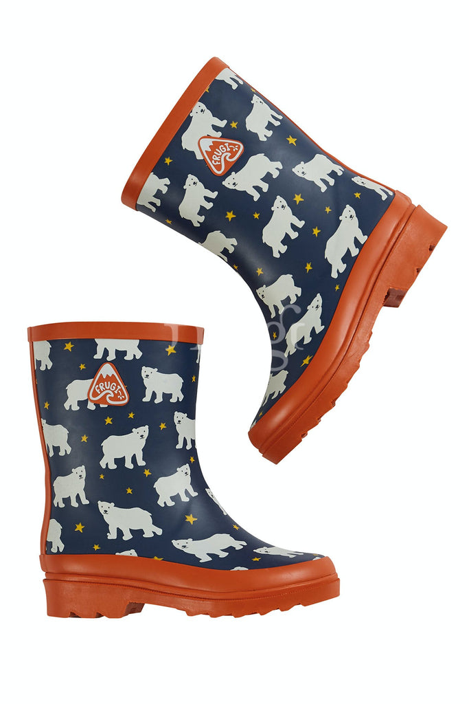 Frugi Explorer Welly Boots Polar Bears